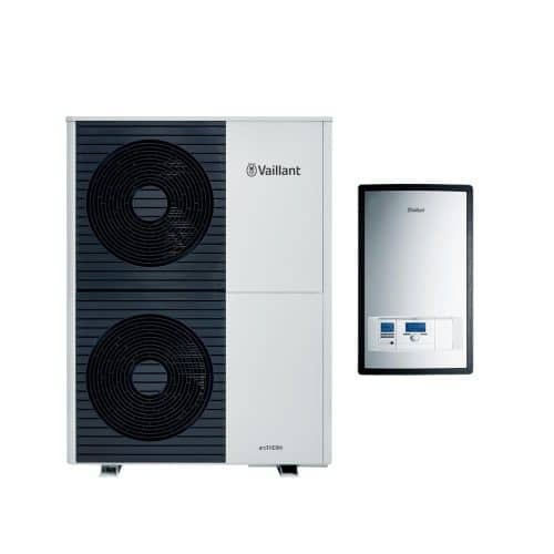 Pompă de căldură aer-apă split 10kW Vailant aroTHERM cu unitate interioară (stație hidraulică)